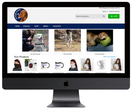 portfolio image of Overland Dog website - Shopify - E-Commerce web design and development