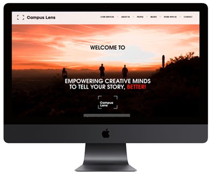 portfolio image of Campus Lens website - wordpress web design and development