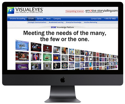 portfolio image of Visual Eyes website - drupal web design and development